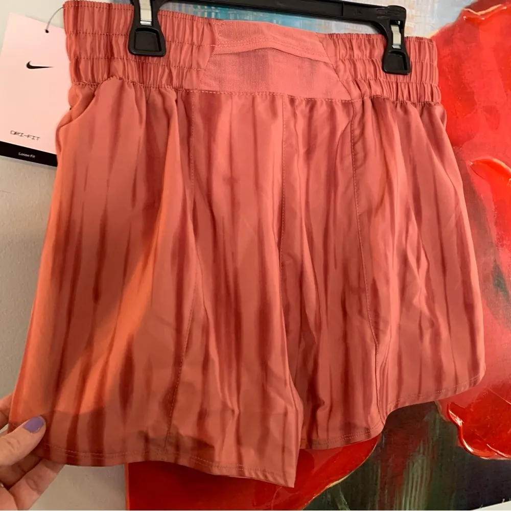 Nike Women's One Dri FIT High Waisted 3" Brief Lined Printed Shorts Women's S - Image 5