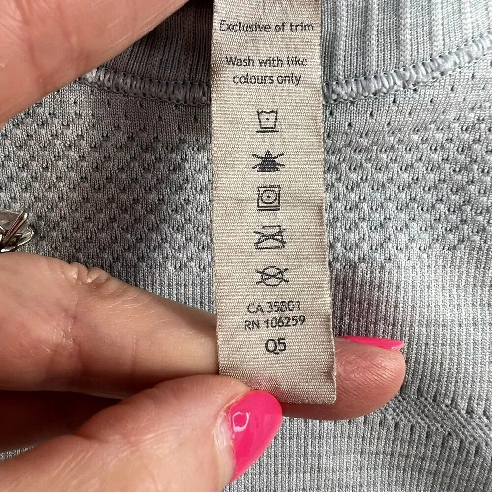 Lululemon 4 Run Swiftly Tech Long Sleeve Aquamarine Seamless Thumbholes Athletic - Image 7