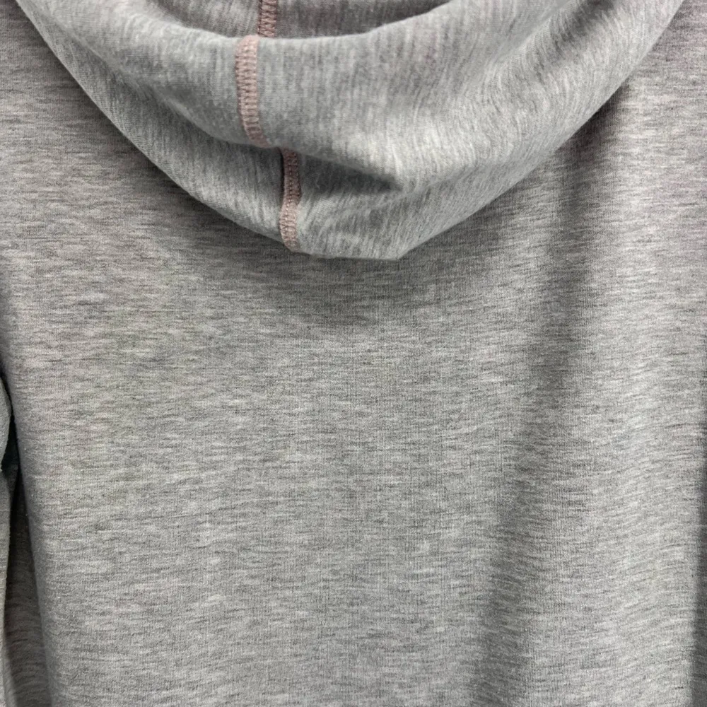 Matilda Jane M gray ruffle hem sweatshirt hoodie casual neutral girly - Image 4