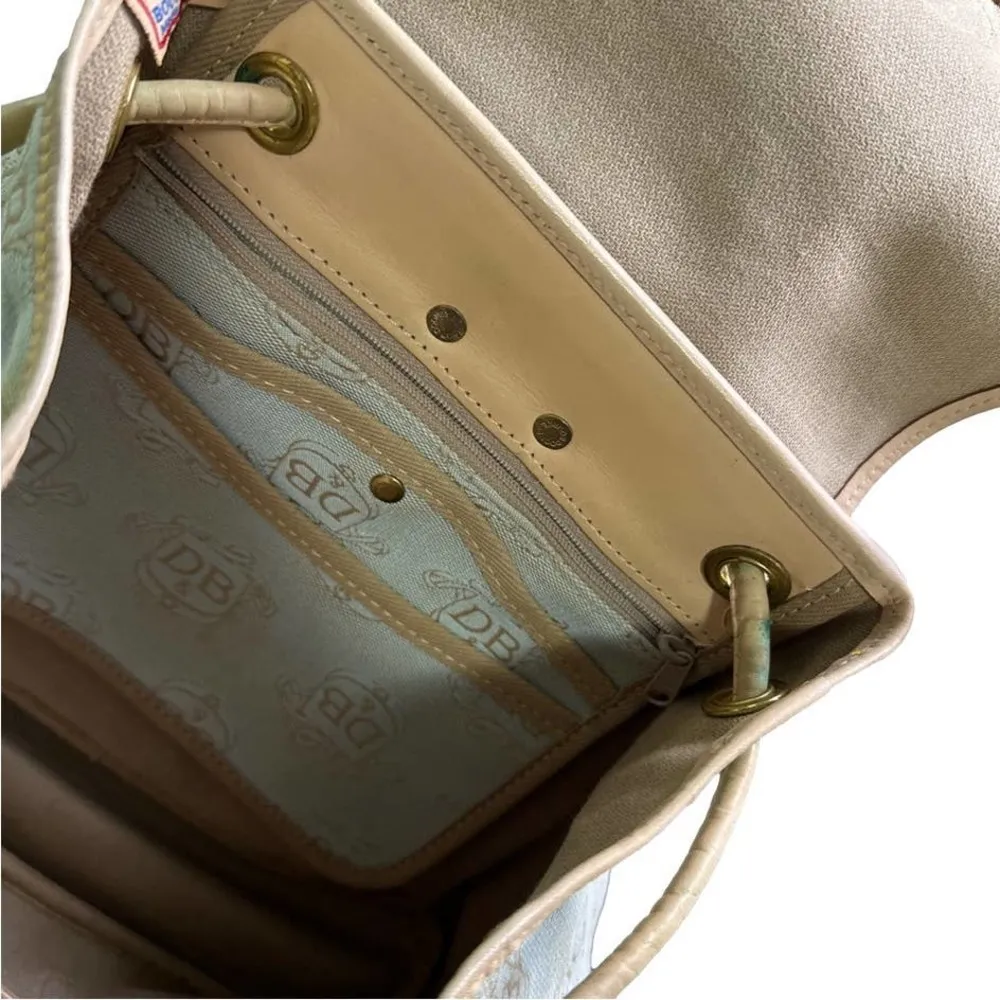 Dooney & Bourke Vintage  Canyon Canvas and Leather Small Daypack/ Backpack - Image 12