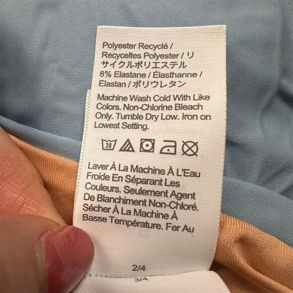 NWT‎ J. Crew Women's High-Rise Bikini Bottom Blue Size S Eco-Friendly Swimwear - Image 5