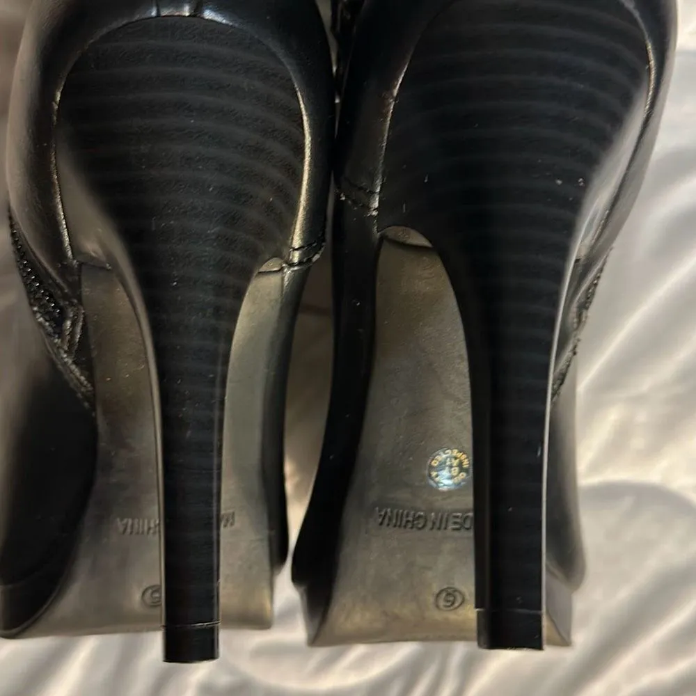 ANA Black Booties Size 6 - Image 7