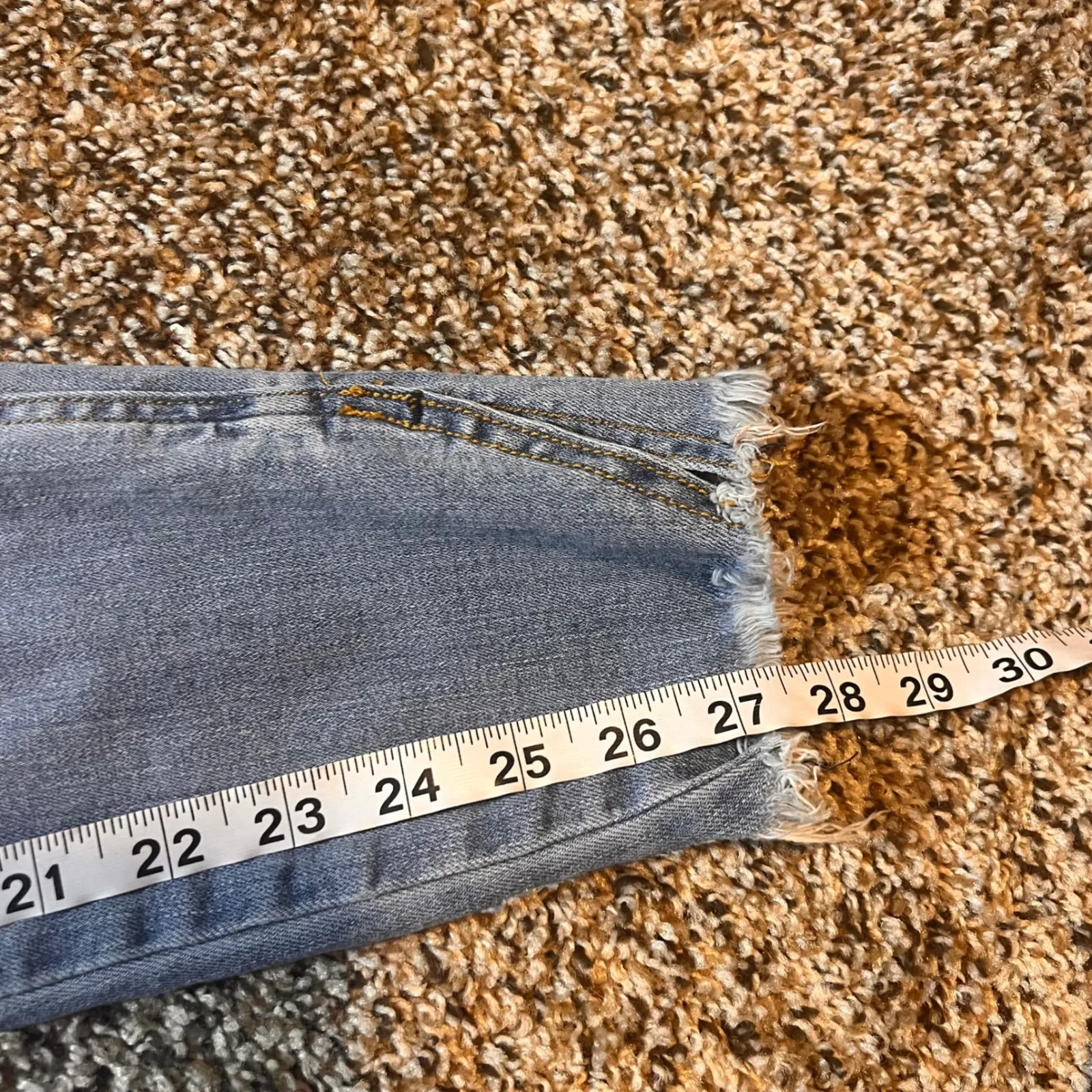 VERVET Women's Size 30 Light Wash Denim Ankle Skinny Fray‎ Hem Jeans - Image 8