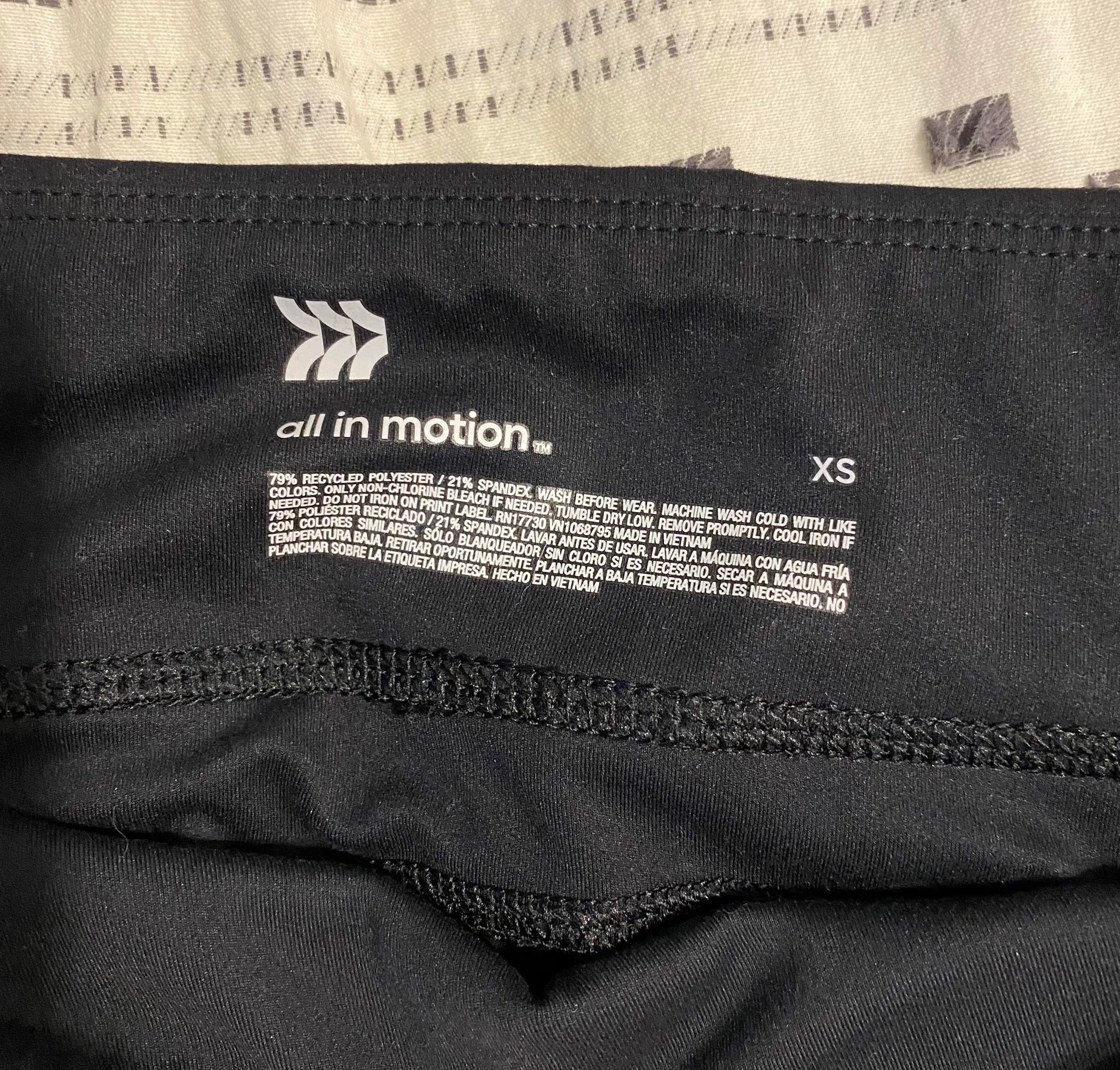 Black Flare Leggings Size XS - Image 6