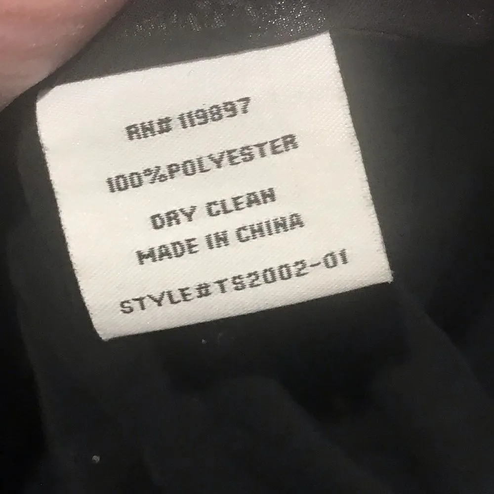 Abbeline Size small women’s black with gold design V-neck blouse - Image 9