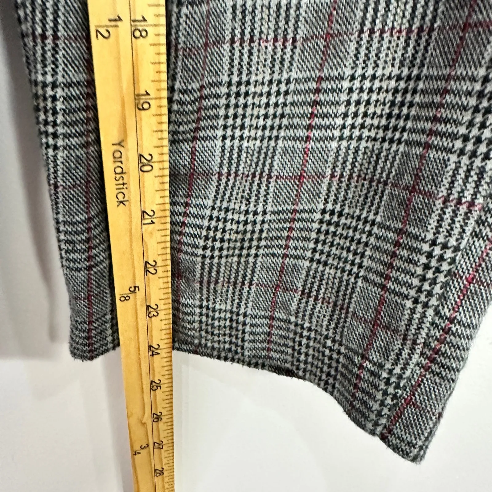 American Eagle Plaid Wide Leg Trouser Pants Womens Small Dark Academia Preppy - Image 5