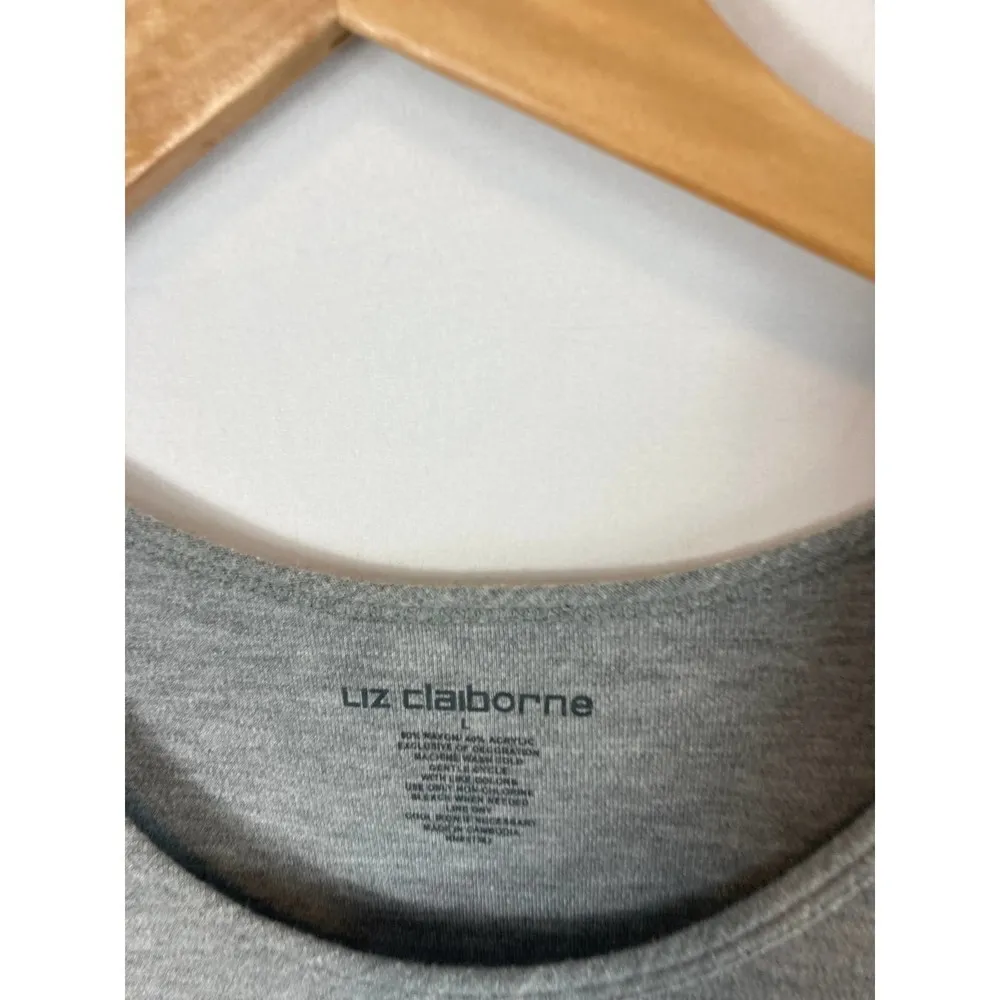 Liz Claiborne Two Toned Sleeveless Blouse Size Large - Image 4