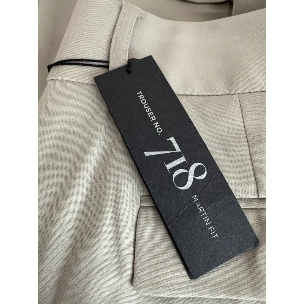 *New Banana Republic Trouser #718 Martin Fit Pant Size 6 Stretch Cuffed Acadamia - Image 6