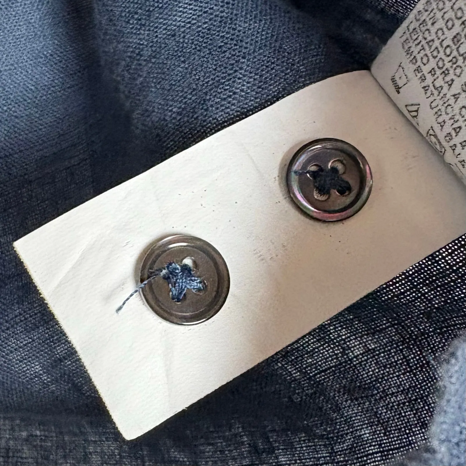 Standard James Perse Womens Linen Dress Sleeveless Button Front Blue Size Small - Image 8