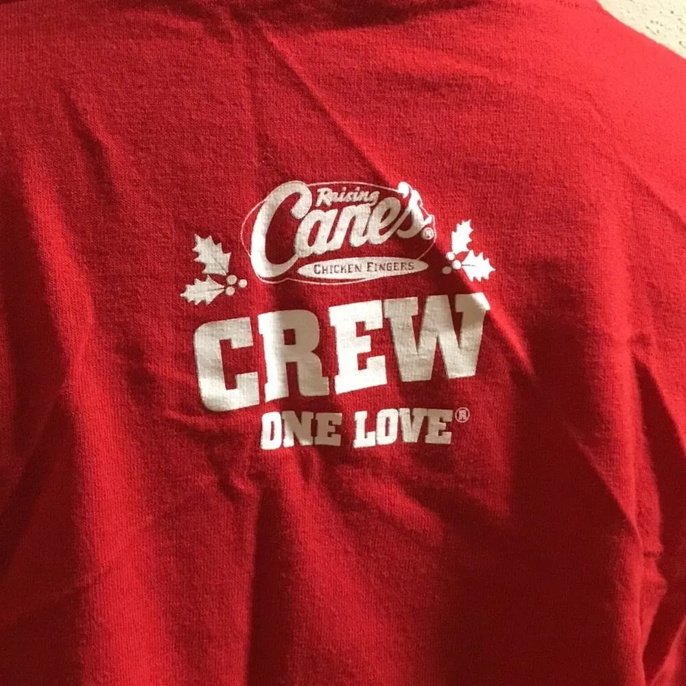 Port & Company Sleighing It Long Sleeve Shirt Red Size M - Image 3