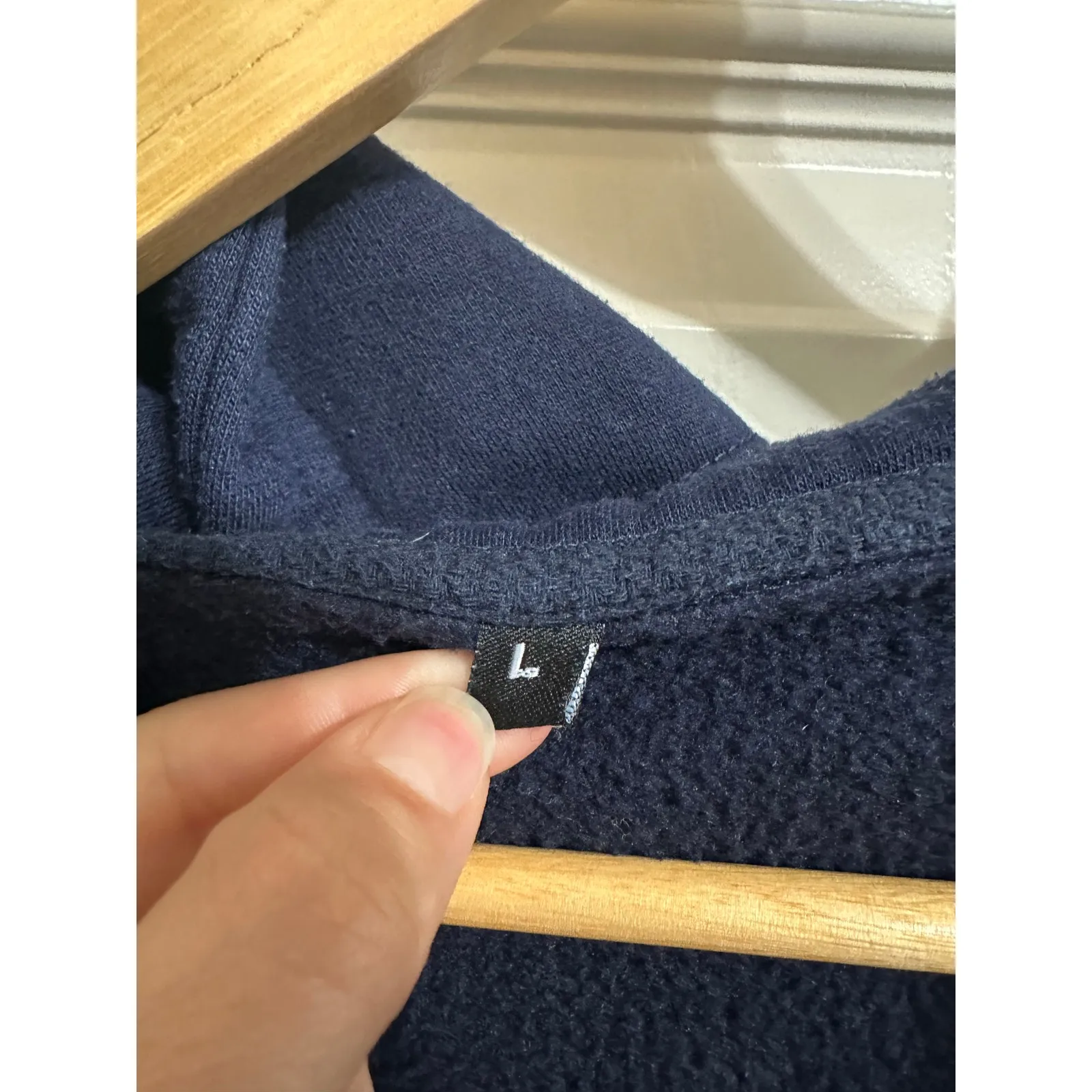 MC super‎ fan hockey lace hoodie size Large Blue - Image 2