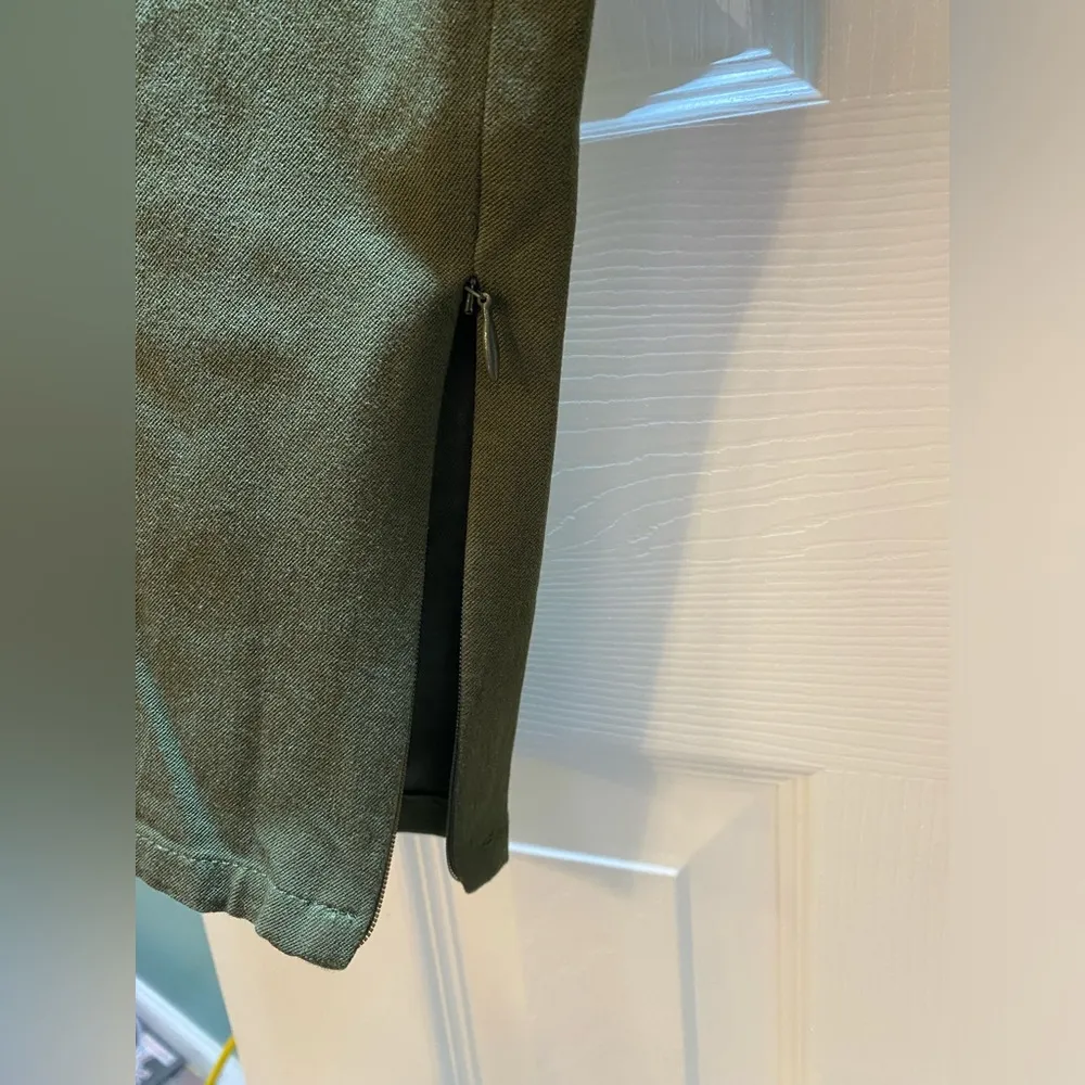 Banana Republic | Sloan Olive Green Ankle Pants, Size 4 Petite - Image 4