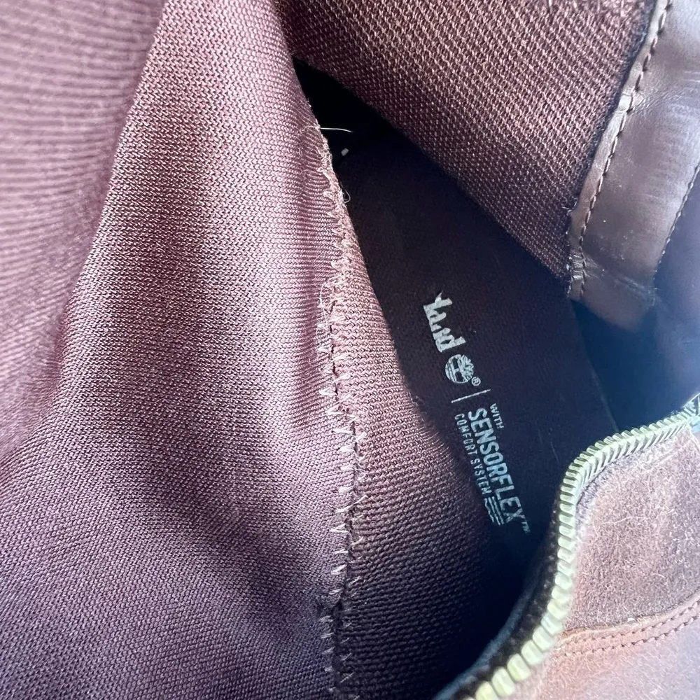 Timberland Lakeville Brown Distressed Leather Suede Knee High Boots US 8 - Image 6