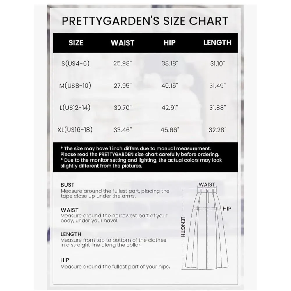 NEW Midi Skirt High Waisted Solid Satin Dress XL - Image 3