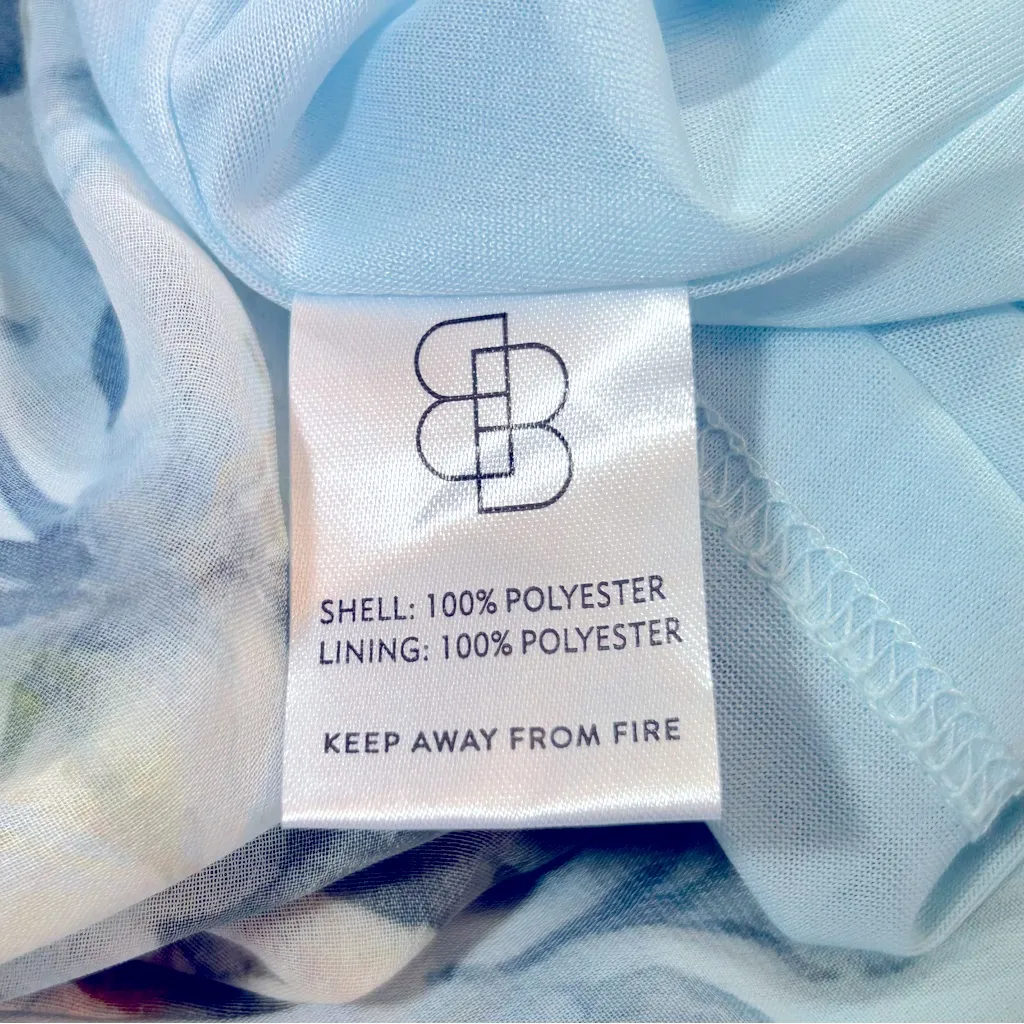 Baltic Born Amalfi Smocked Maxi Dress Blue Floral Size M NWT - Image 14