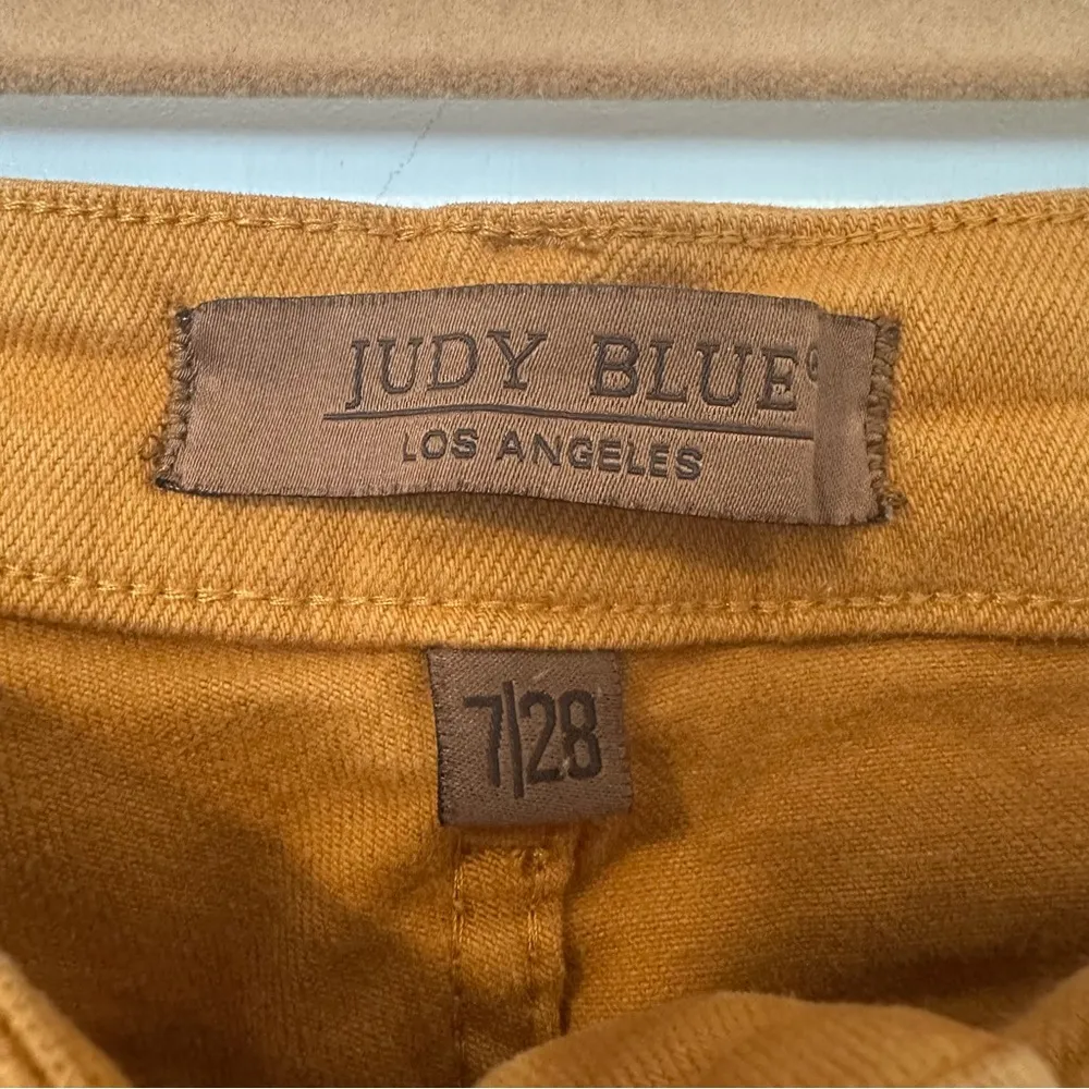 Judy Blue Marigold High Rise Tummy Control Top Flare Jeans Womens 7 28 Stretch - Image 6