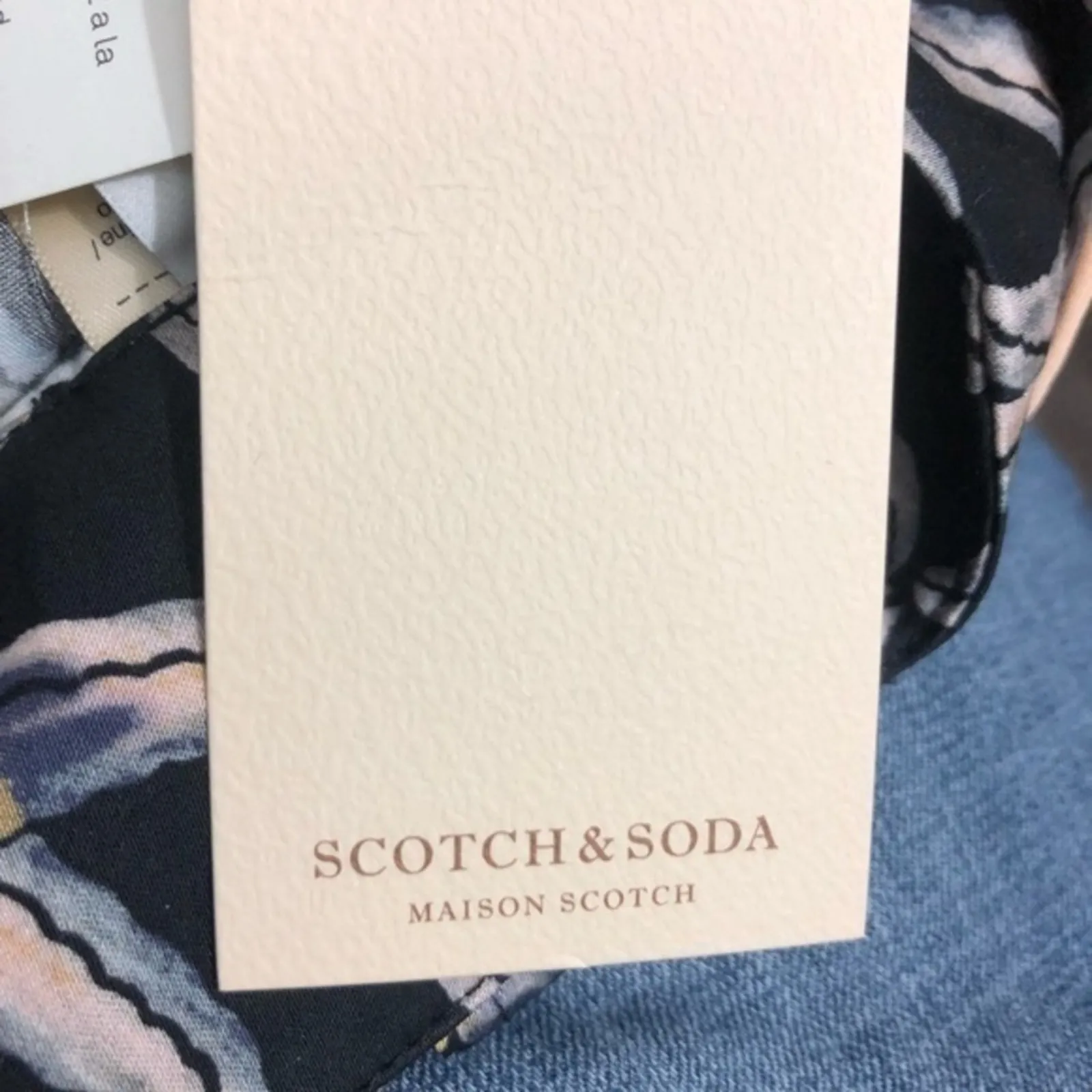 Scotch & Soda Black Starfish Sun Ray Printed Belted Shorts XS NWT - Image 8