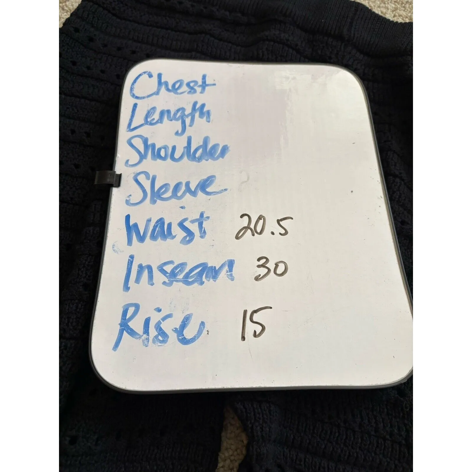 Boohoo Womens Size 24 Pants Black Knit Pull On Wide Leg Crochet Boho Hippie - Image 10