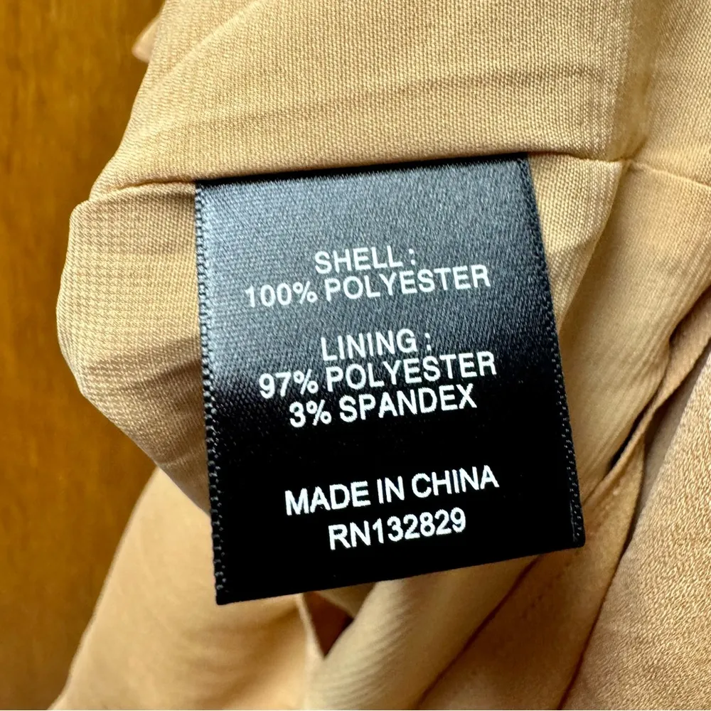 NEW NBD Dua Mini Sleeveless Cocktail Dress Tiered Ruffles Nude Medium NWT - Image 9