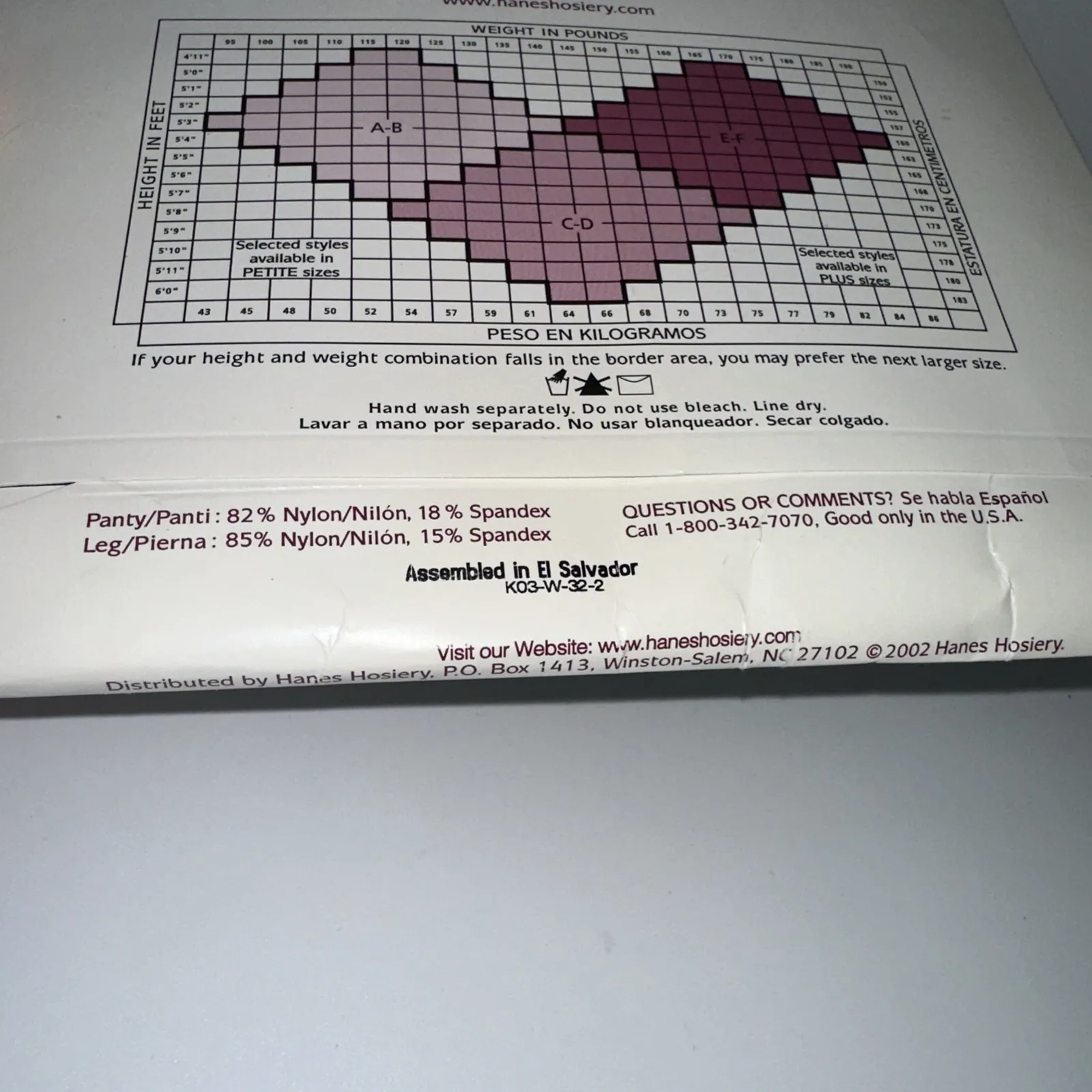 NOS Hanes Silk Reflections Silky Sheer Control Top Reinf  Toe  718 Navy EF 2002 - Image 3