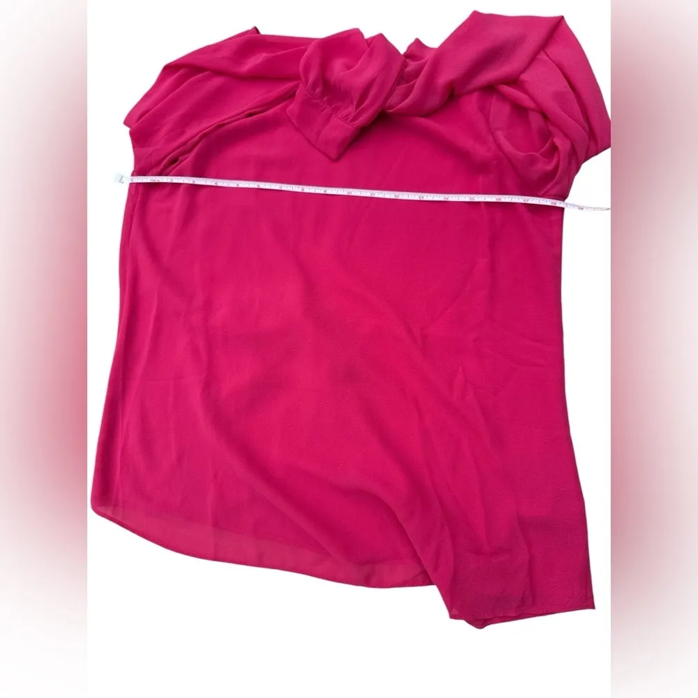 Naked Zebra Fuchsia Open-Back Blouse size small - Image 7