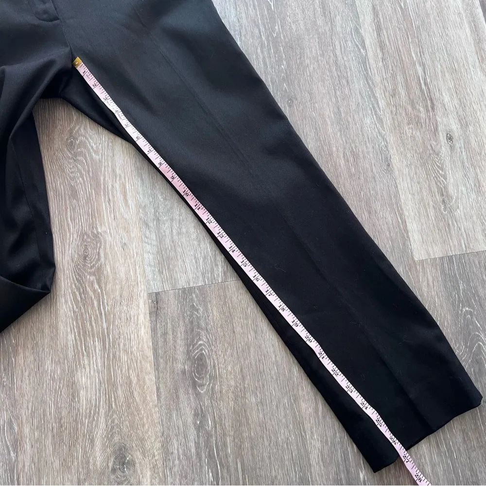 Nwt FRAME‎ the perfect cropped trousers in noir black womens size 6 - Image 4