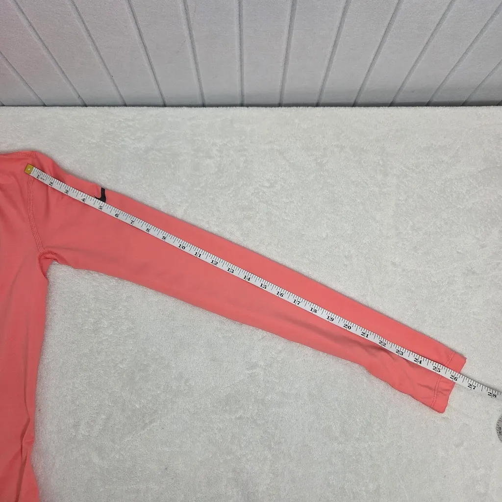 Nike‎ Dry-Fit 1/2 zip Coral pullover Size S - Image 6