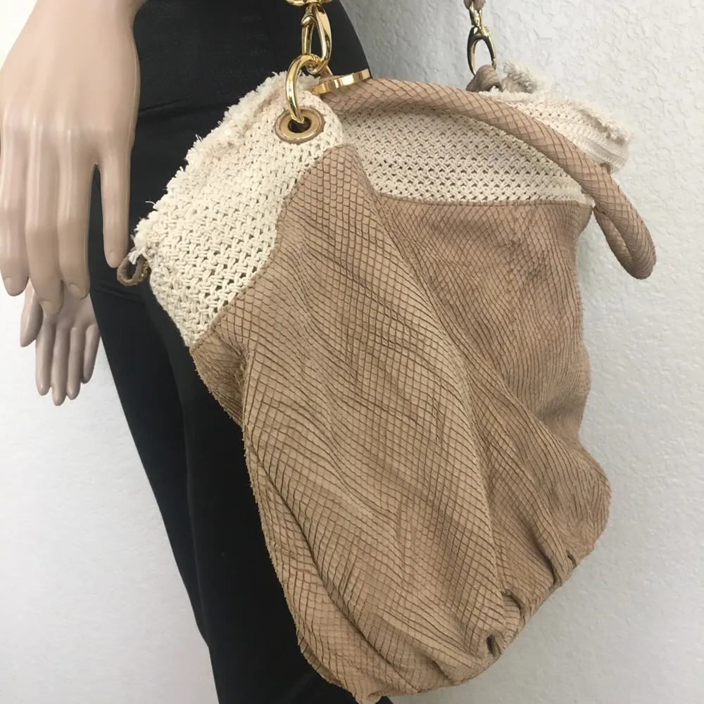 Jenrigo Snakeskin Embossed Italian Leather Bag - Image 6