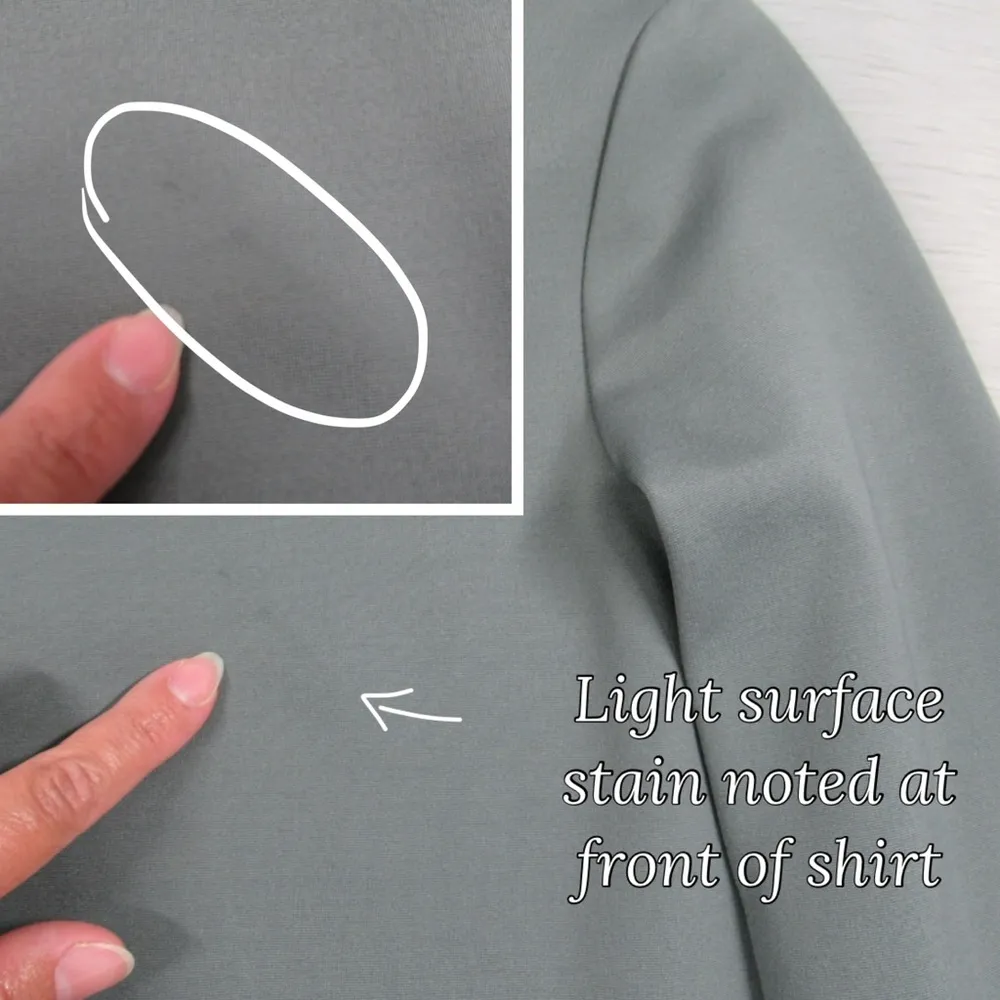 COS Green Floral Appliqué Long Sleeve Boat Neck Top Women's Size XS Oversized - Image 10