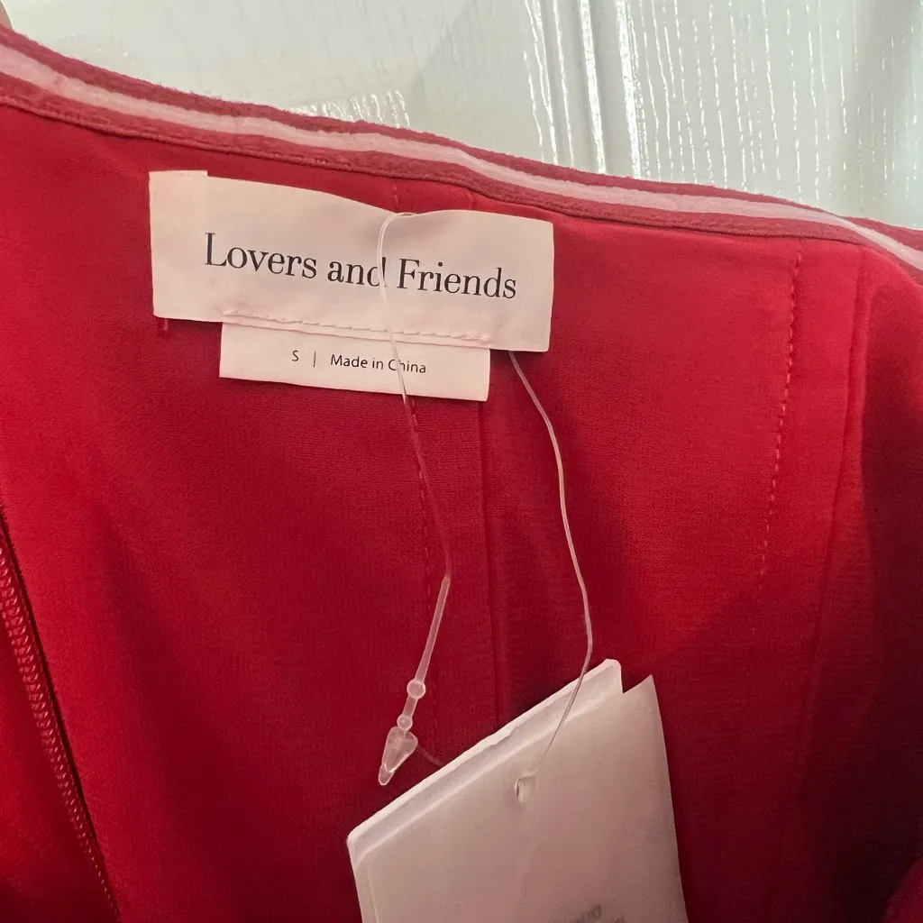 NEW Lovers and Friends Hattie Gown in Deep Red - Image 7