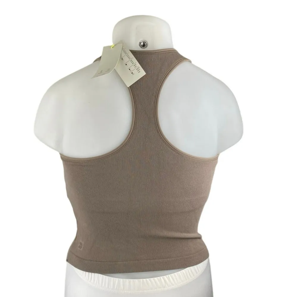 NEW All in Motion Olive Green Sleeveless Racerback Activewear Crop Tank Top XXL - Image 3