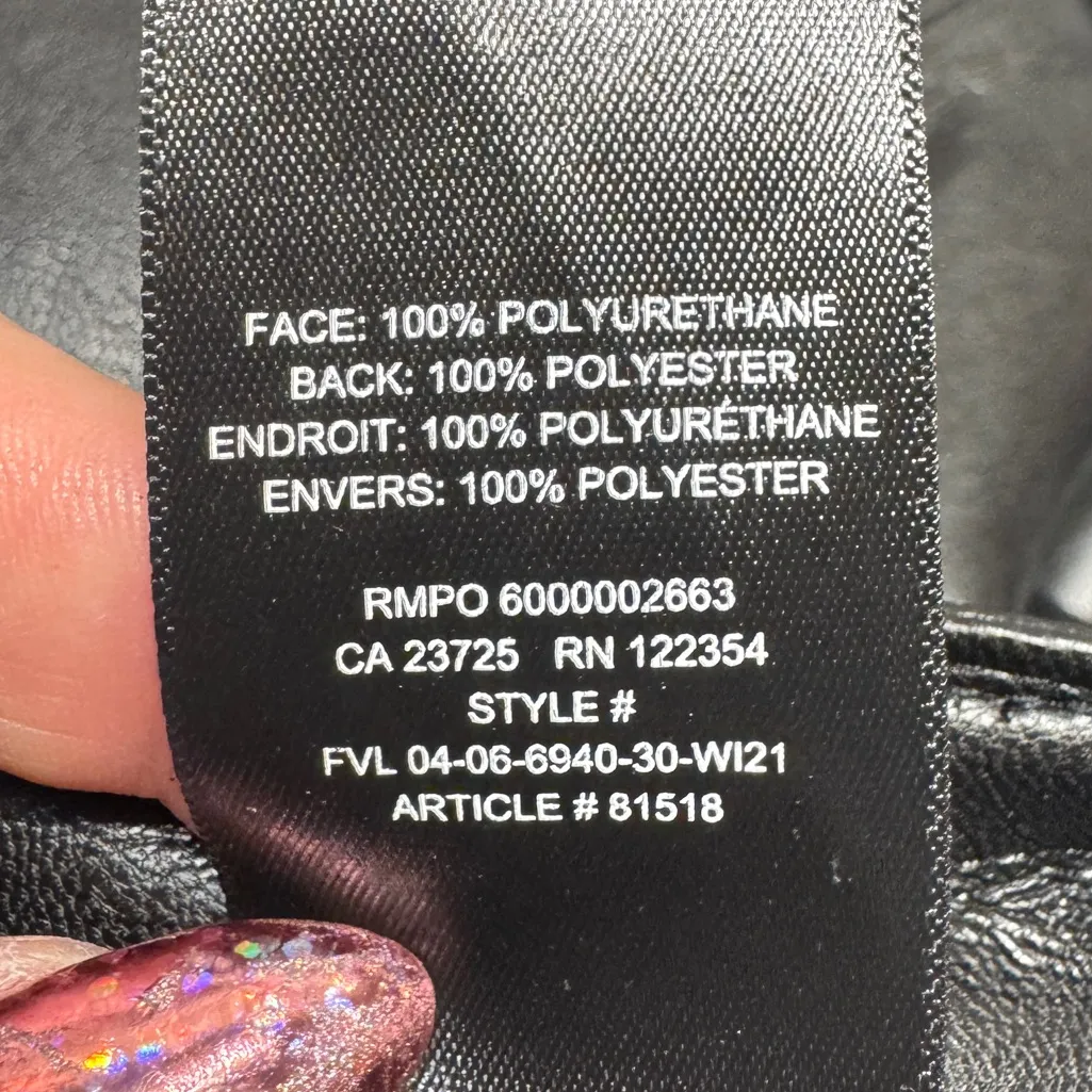 Aritzia Wilfred The Melina™ Pant Black High-waisted Vegan Leather pants - Image 7