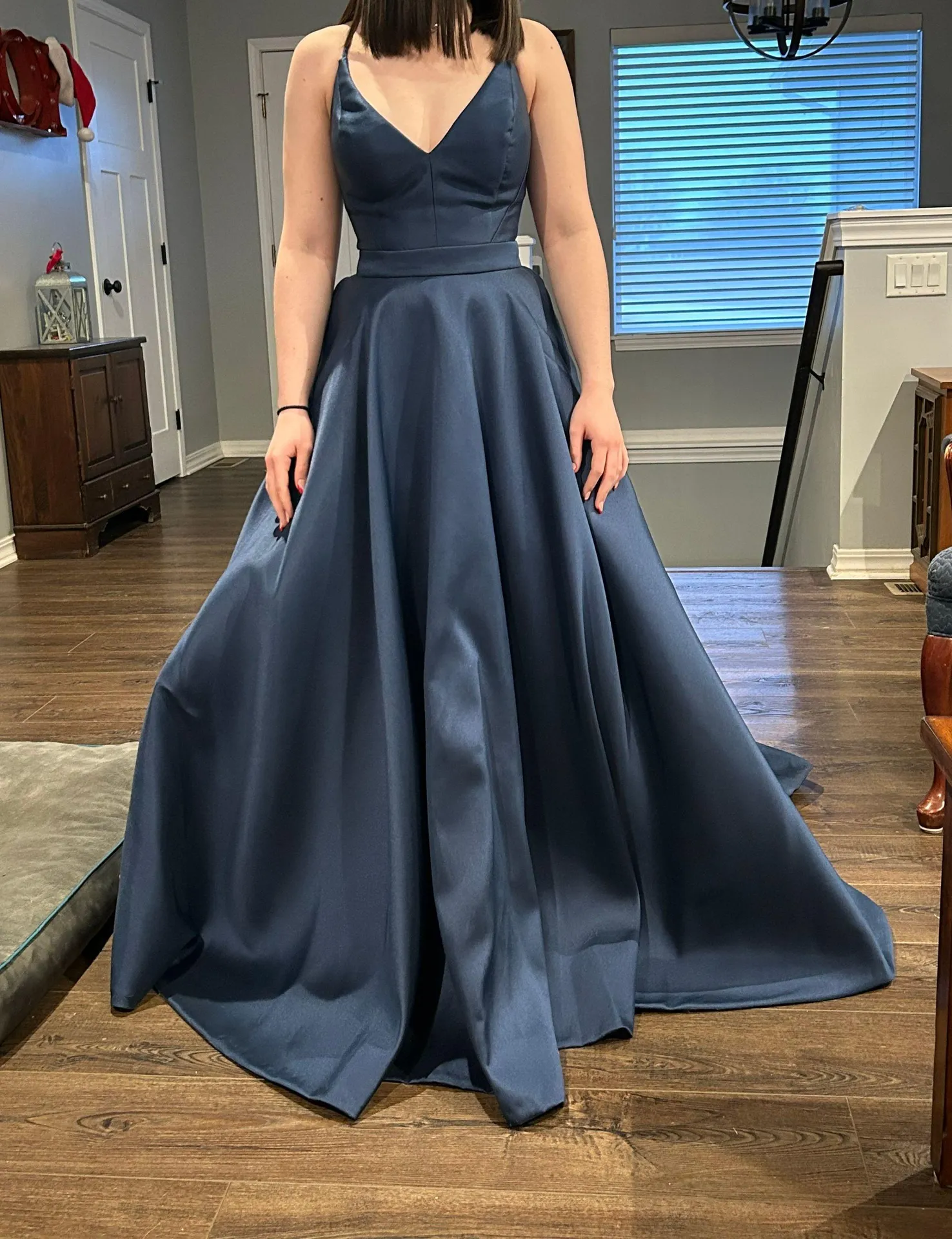 Navy Blue Prom Dress - Image 4