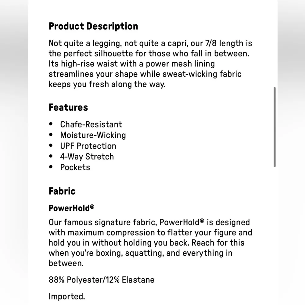 Fabletics Define PowerHold® High-Waisted 7/8 Legging Tiger Camo Print Sz S - Image 4