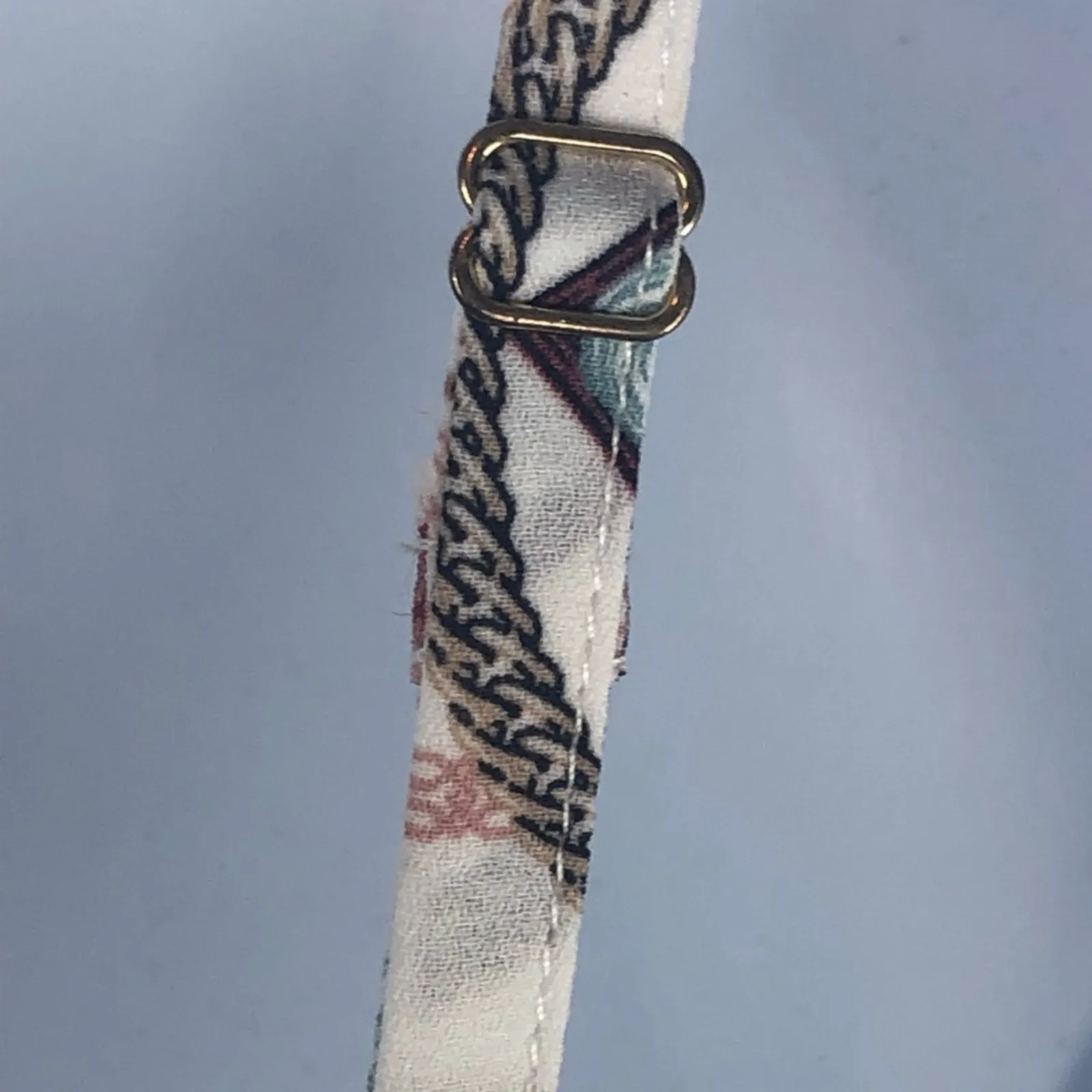 Guess Soliana Printed Wide Leg Jumpsuit Size L Sweetheart Neck Peep Hole - Image 7