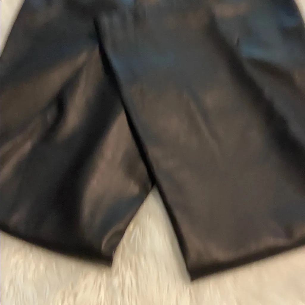 Liz Claiborne Dark Brown  Leather Dress Pants size 12 100% leather inseam 30” - Image 12