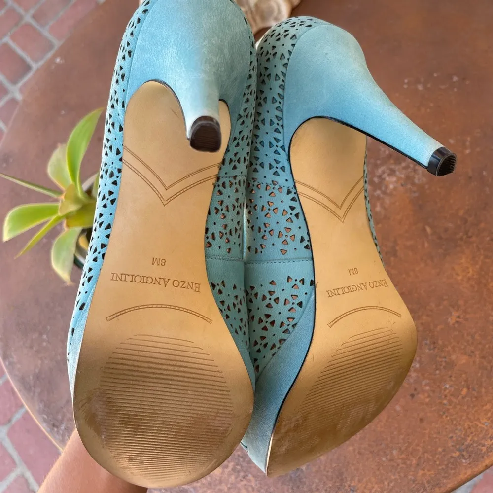 Baby blue summer heels - Image 4