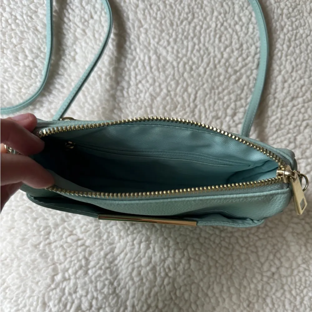 Safe Keeper Teal Gold Purse Crossbody - Image 2