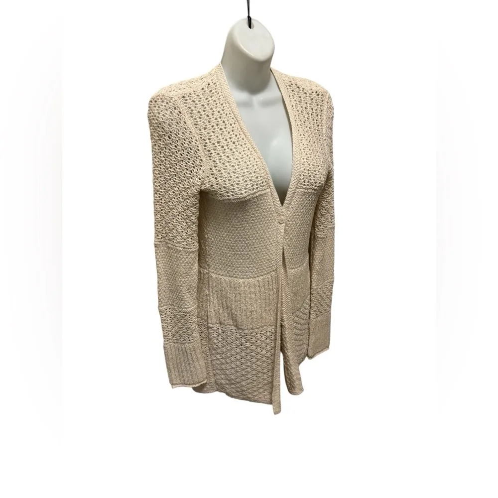 AE American Eagle Y2K  Fairy Duster Crochet Grunge Mid Length Cardigan Sz S - Image 3