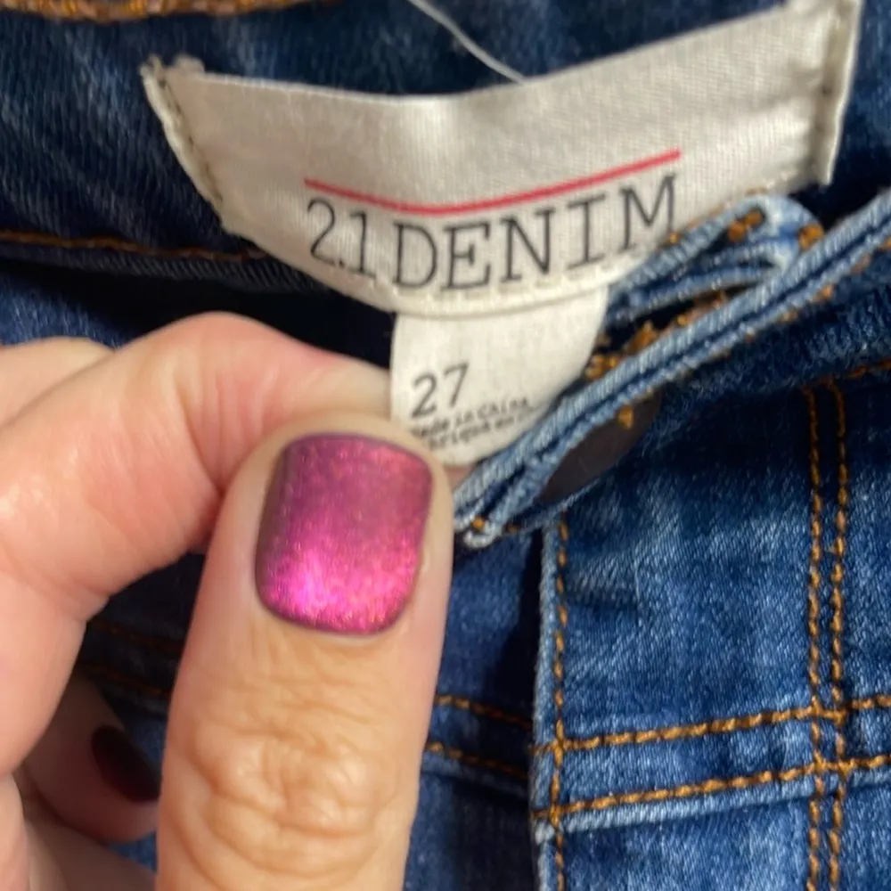 y2k forever 21 denim mini skirt size Small Blue - Image 2