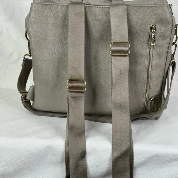Fawn Design‎ The Original Diaper Bag Backpack Taupe Grey Gray - Image 9