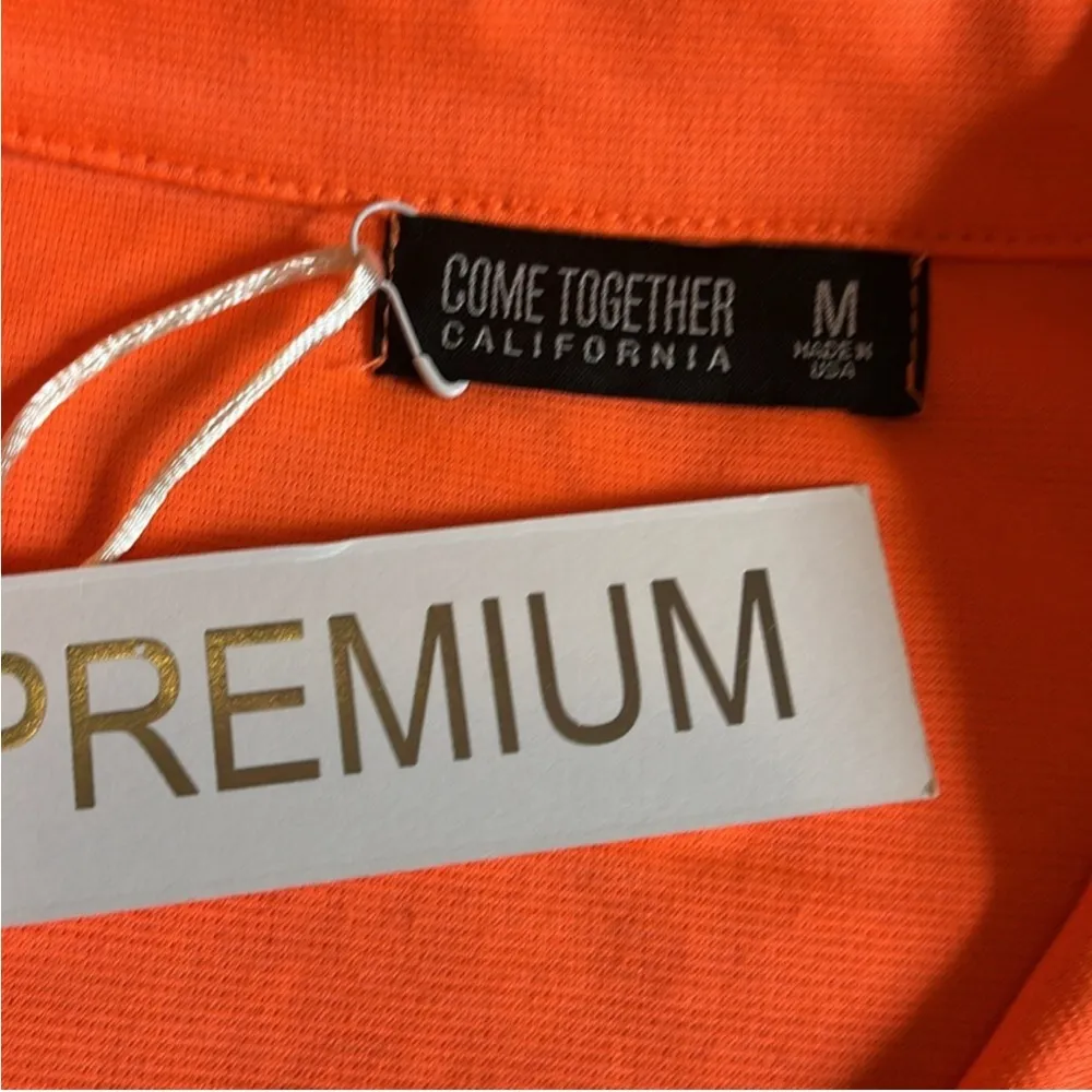 Come Together California Golf Tennis Neon Orange Tshirt Dress Women’s Size M NWT Size M - Image 6