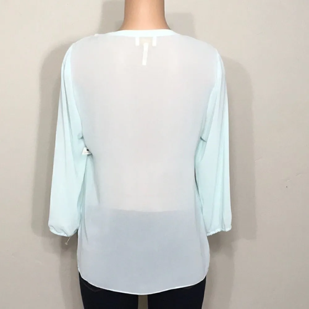 New. Mint lace up top with tassels. NWOT - Image 4