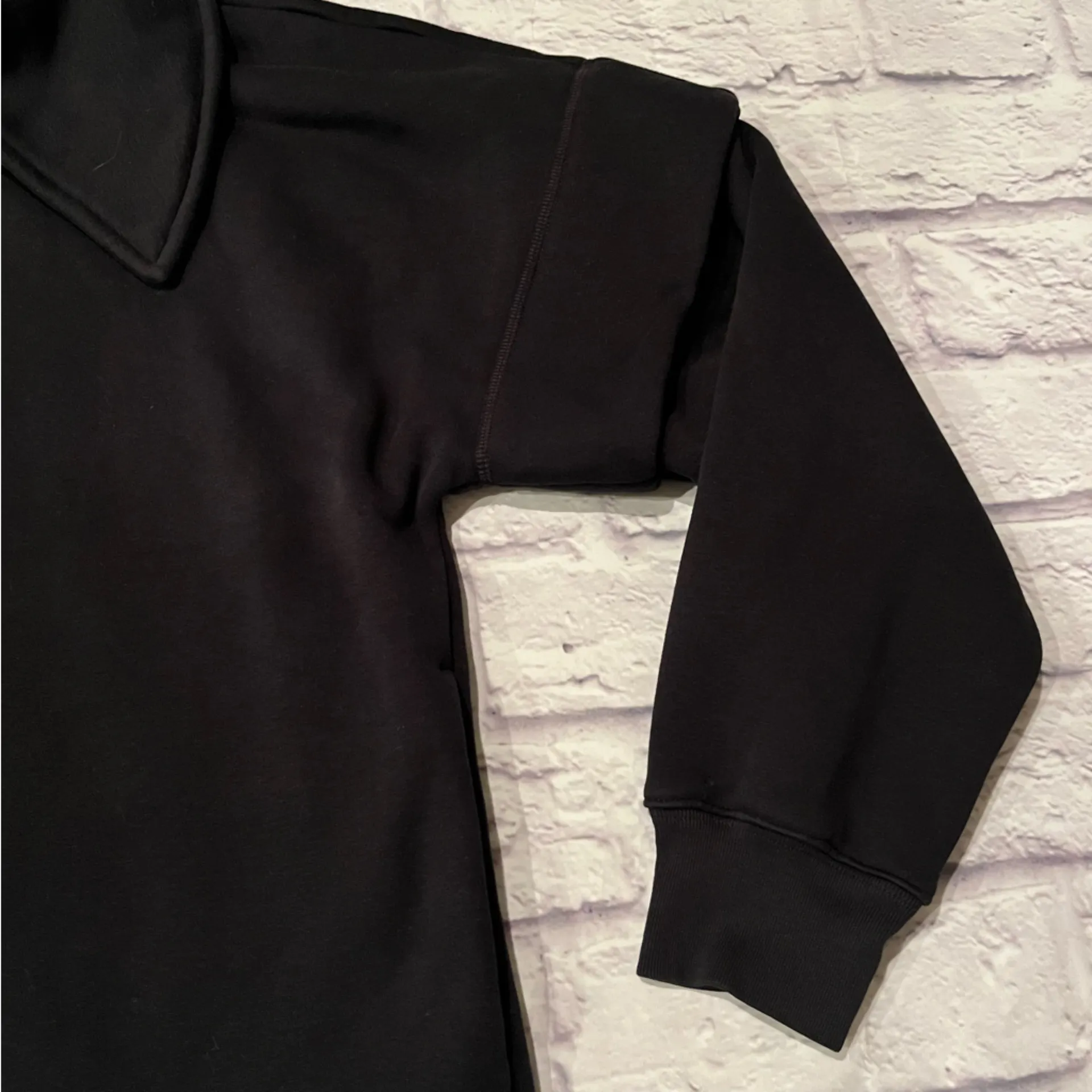 Girlfriend Collective Macie Layered Jacket black S double zip - Image 4