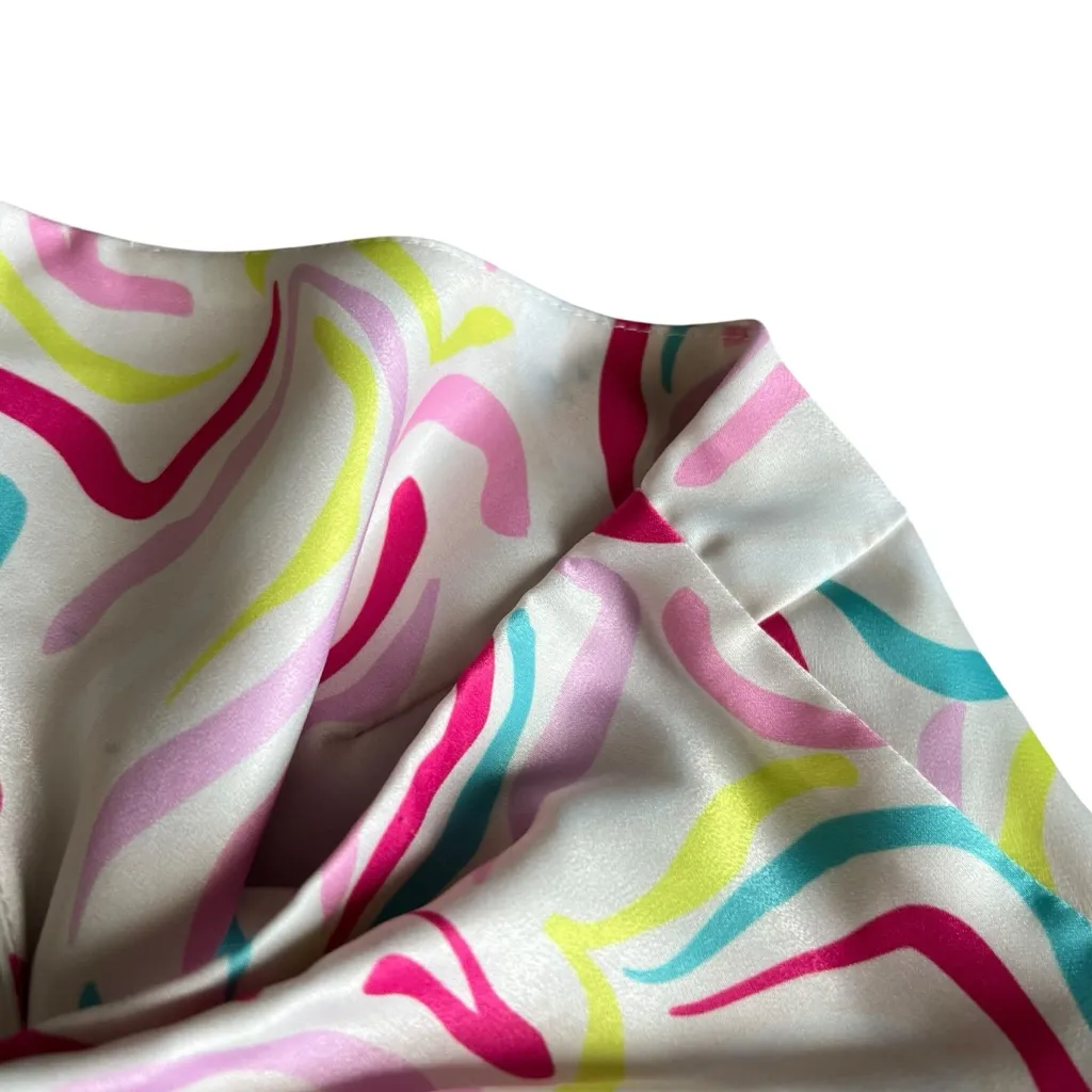 For Love & Lemons FL&L Women’s Palmer Retro Halter Cutout White Mini Dress Small - Image 9