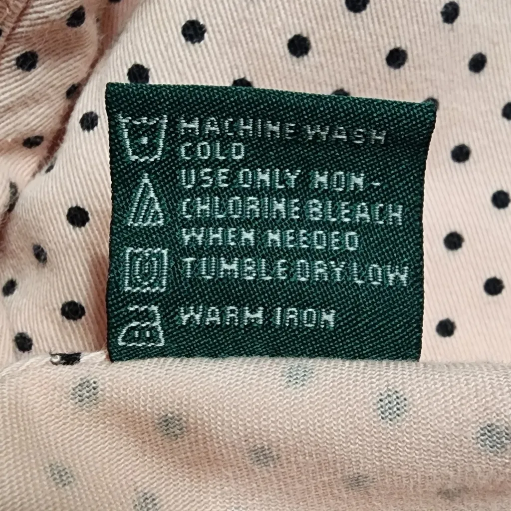 Lemon Grass Studio Polka Dot Capris Size Small Pink - Image 5