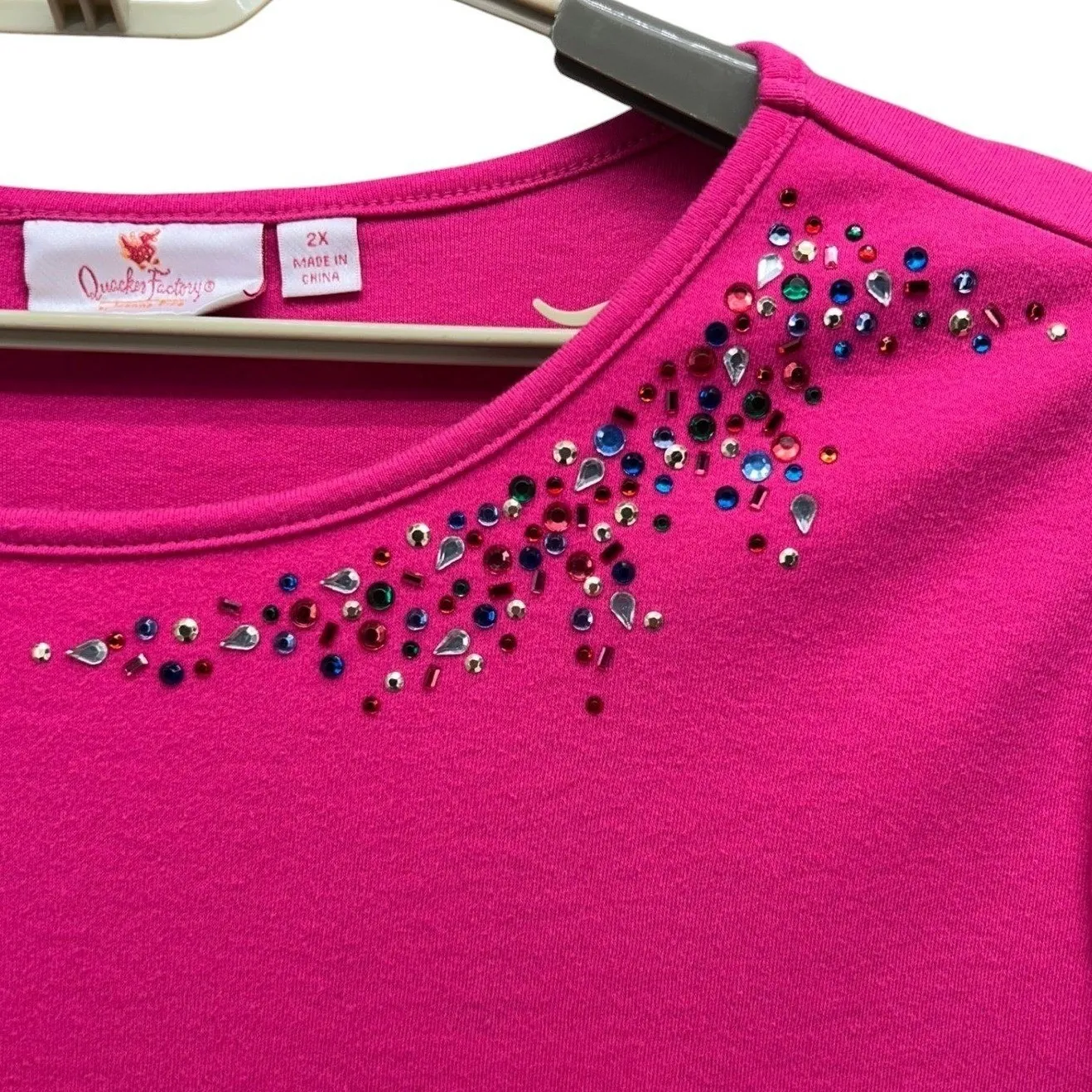 Quacker‎ Factory Tunic Top Pink 2X - Image 4