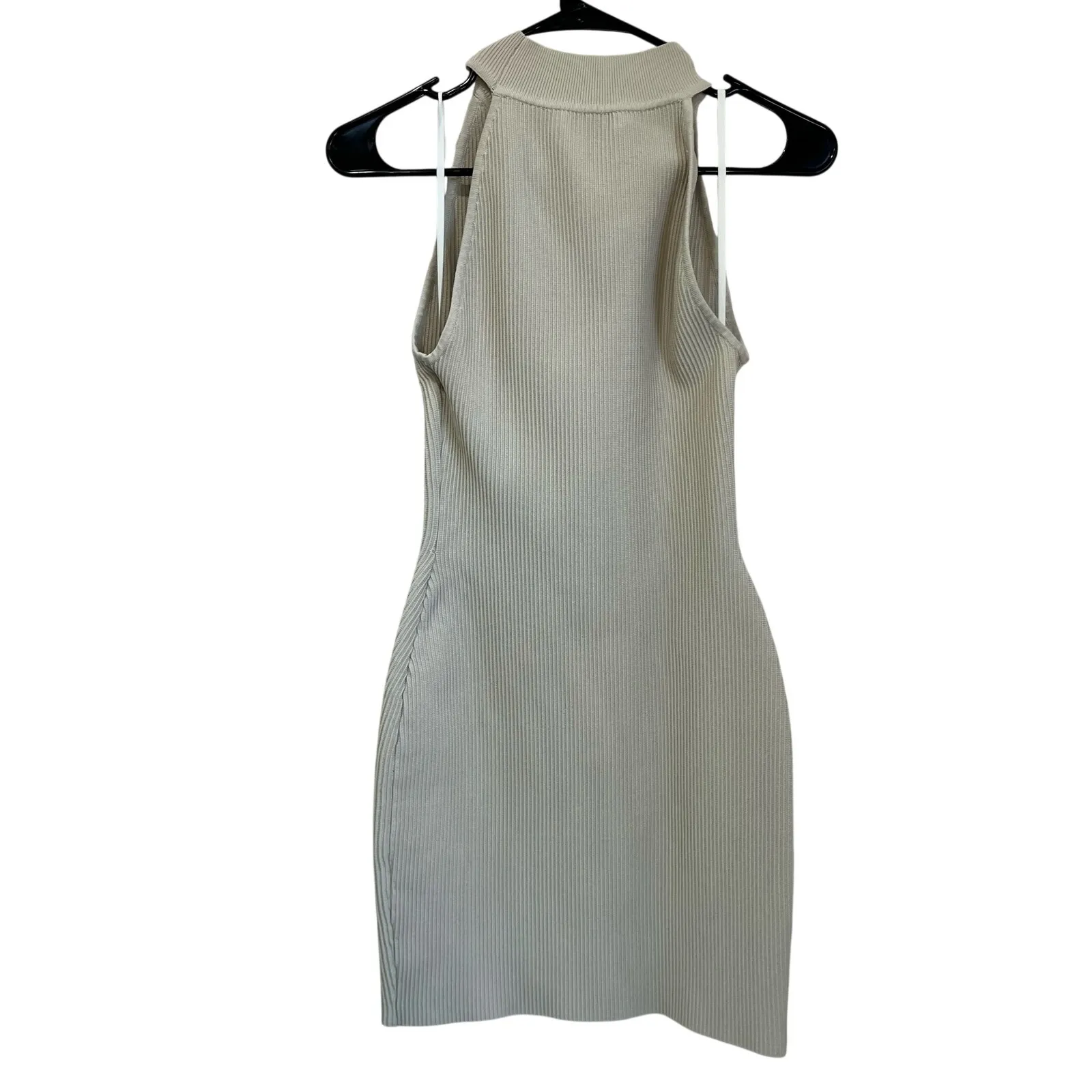 Babaton Aritzia Sculpt Knit Halter Bodycon Mini Dress Womens S - Image 3