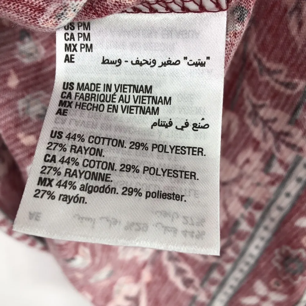 Style & Co. - Ditsy Flock Boho Blouse - Petite M - Image 7