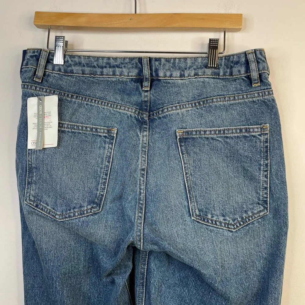 Asos Design Egerton Rigid Cropped Flare Under Belly Maternity Jeans womens 10 - Image 9